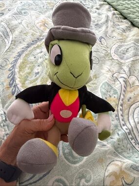 Jiminy Cricket Plush Green Character Toy Disney Parks